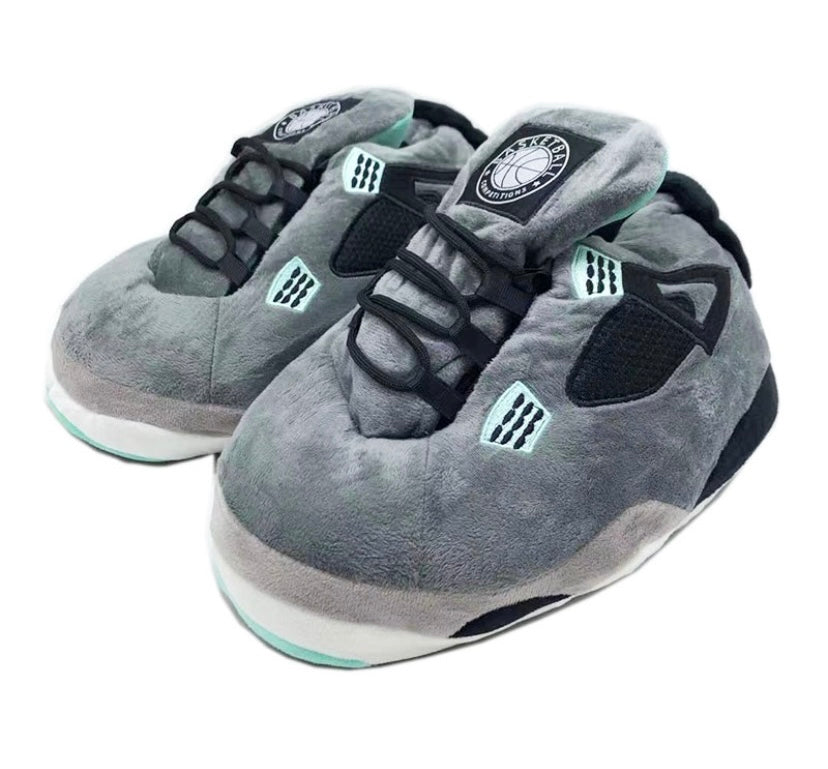 'Cool Grey' Sneaker Slippers