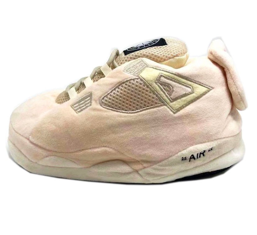 'Tan 4s' Sneaker Slippers
