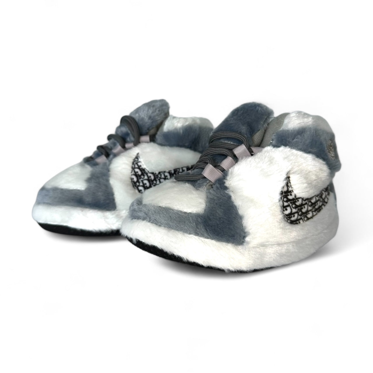 'OG' White-Grey Sneaker Slippers