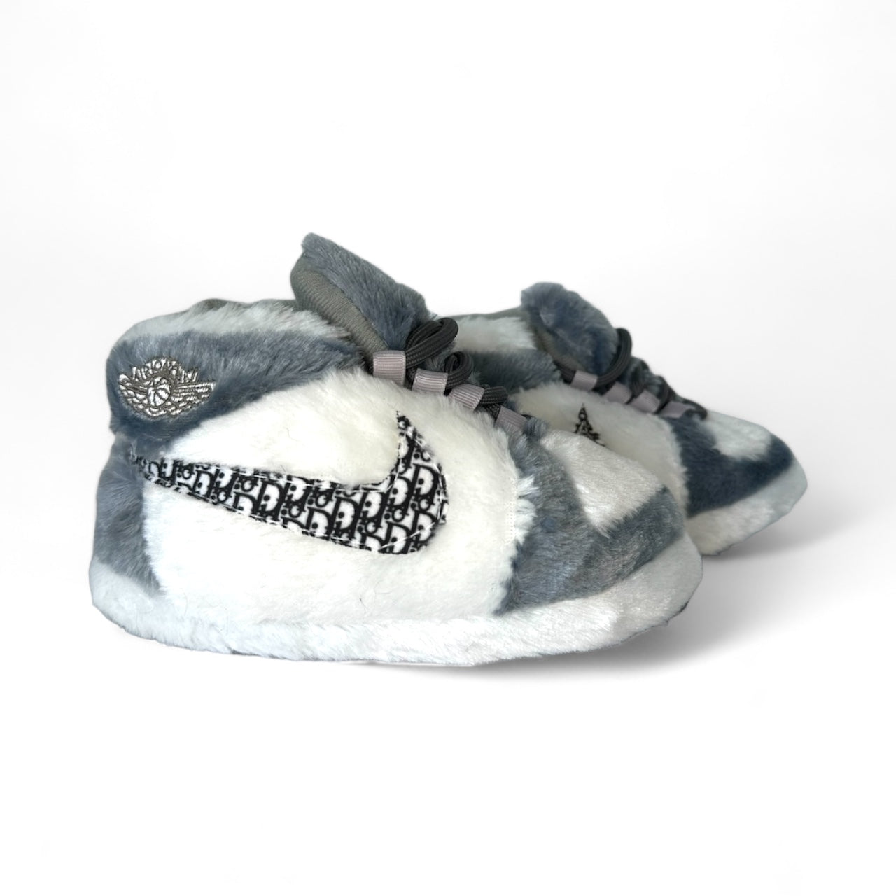 'OG' White-Grey Sneaker Slippers