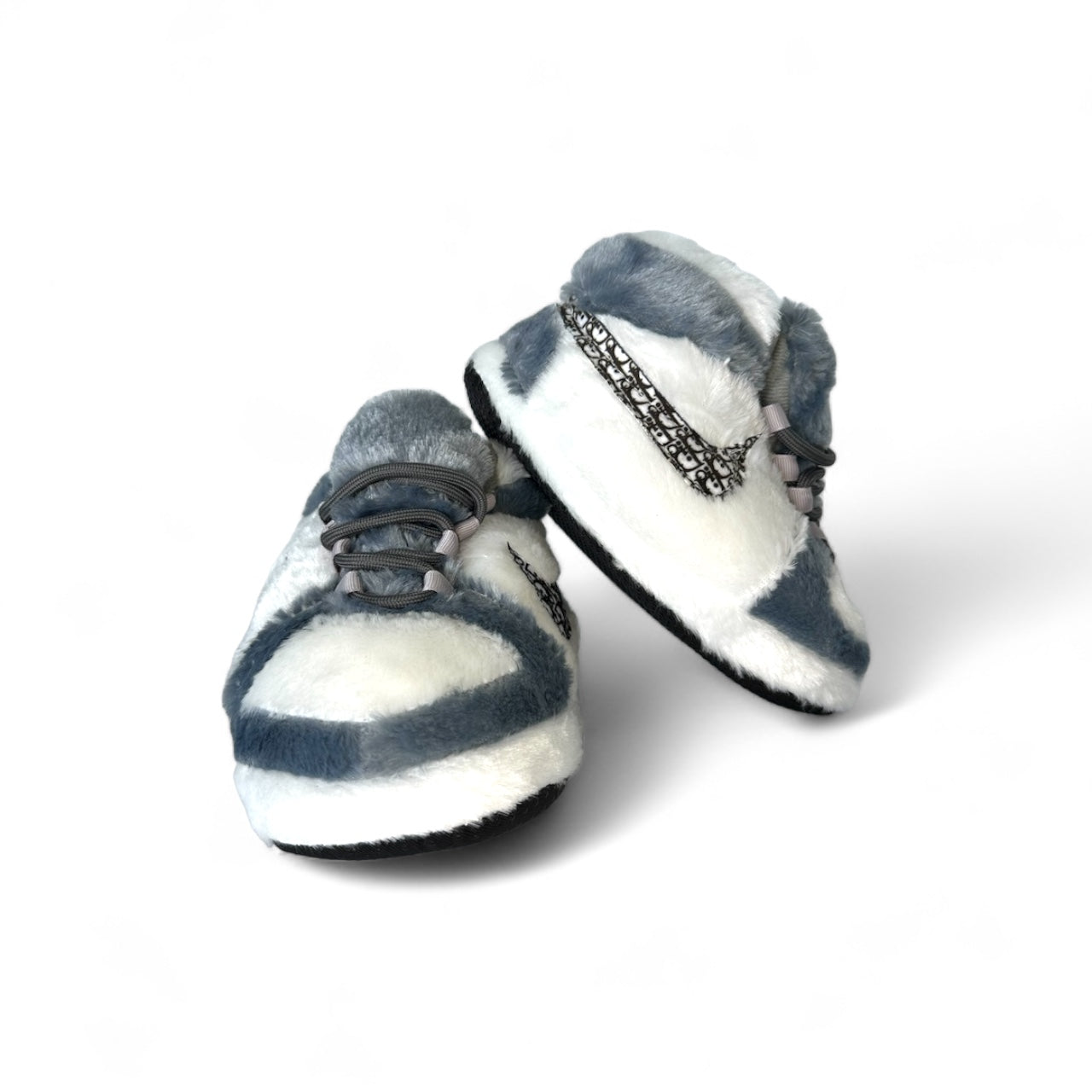 'OG' White-Grey Sneaker Slippers