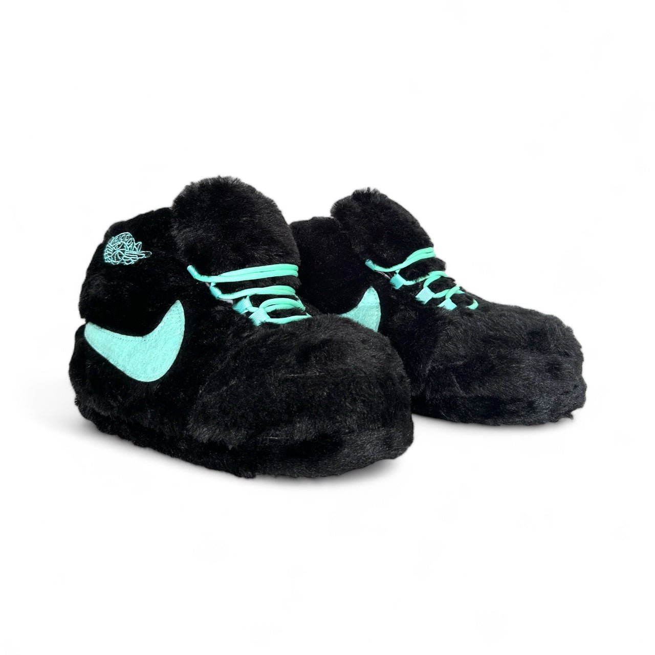 'Black - Aqua' Sneaker Slippers - Trend Sellers