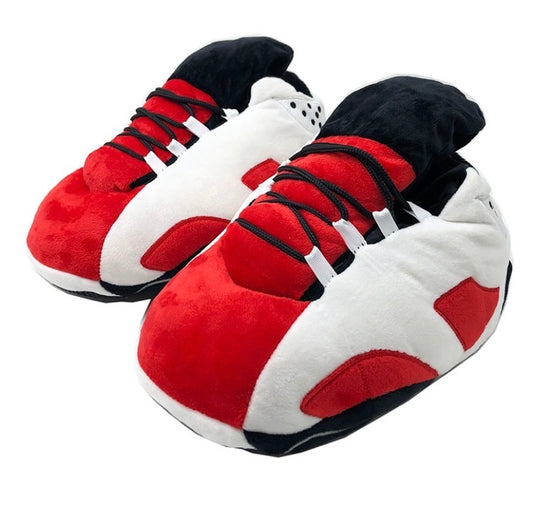 'Retro Reds' Sneaker Slippers