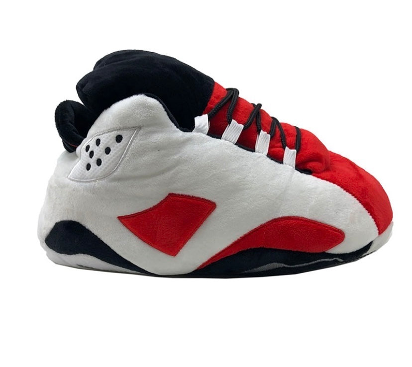 'Retro Reds' Sneaker Slippers