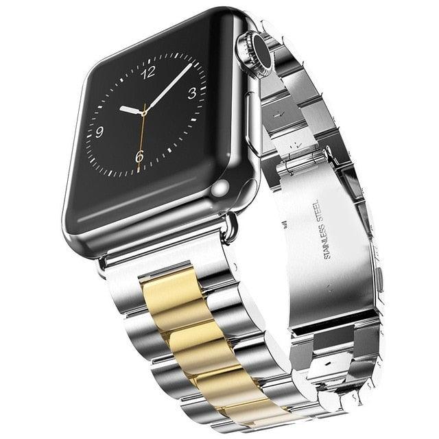 Luxury Stainless Steel Apple Watch Link Bracelet Band