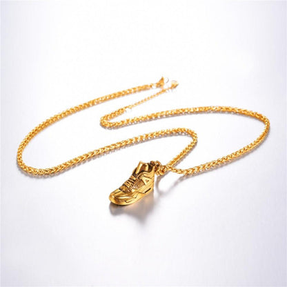 "J4" Gold Plated Sneaker Pendant