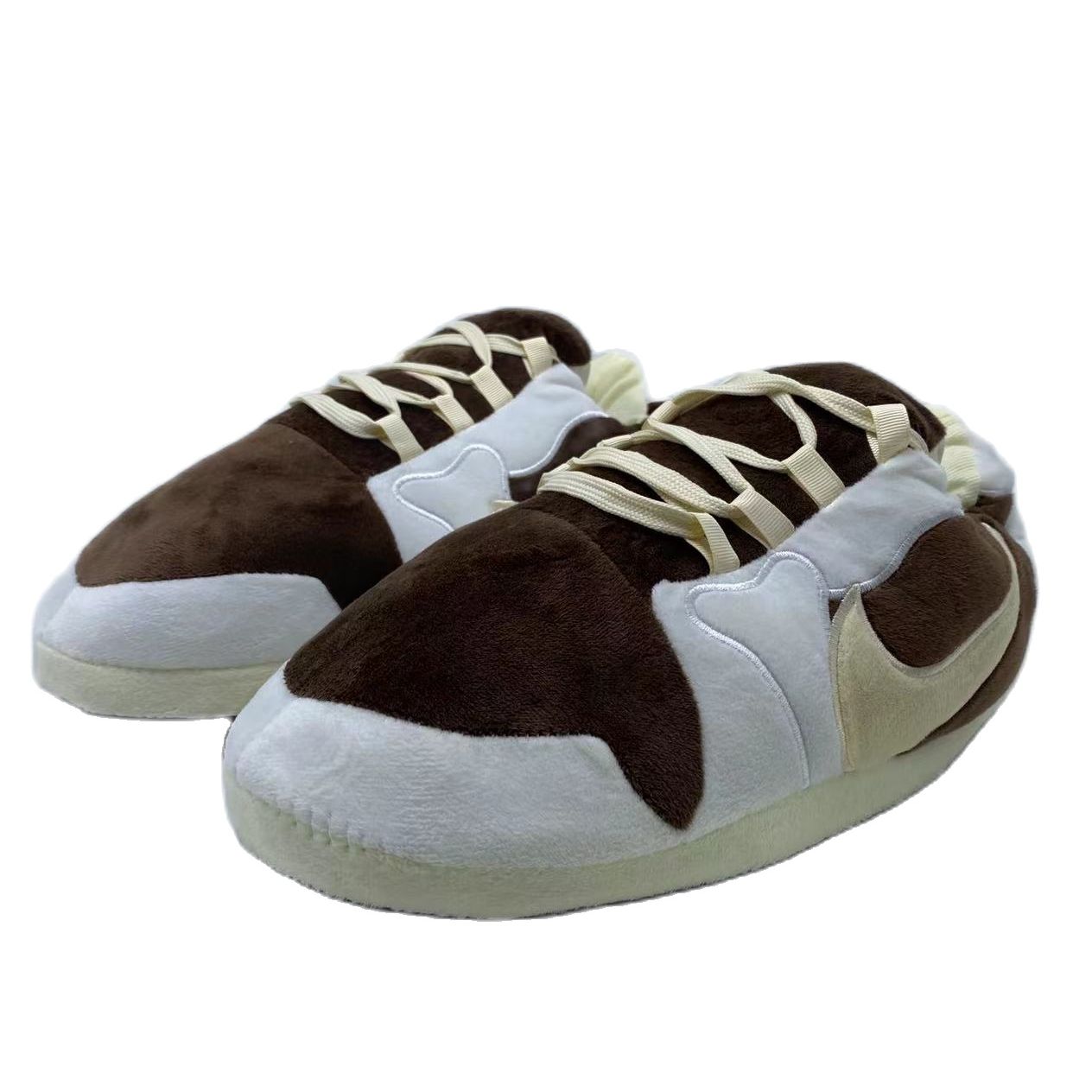 Low 'OG' Brown-White Sneaker Slippers